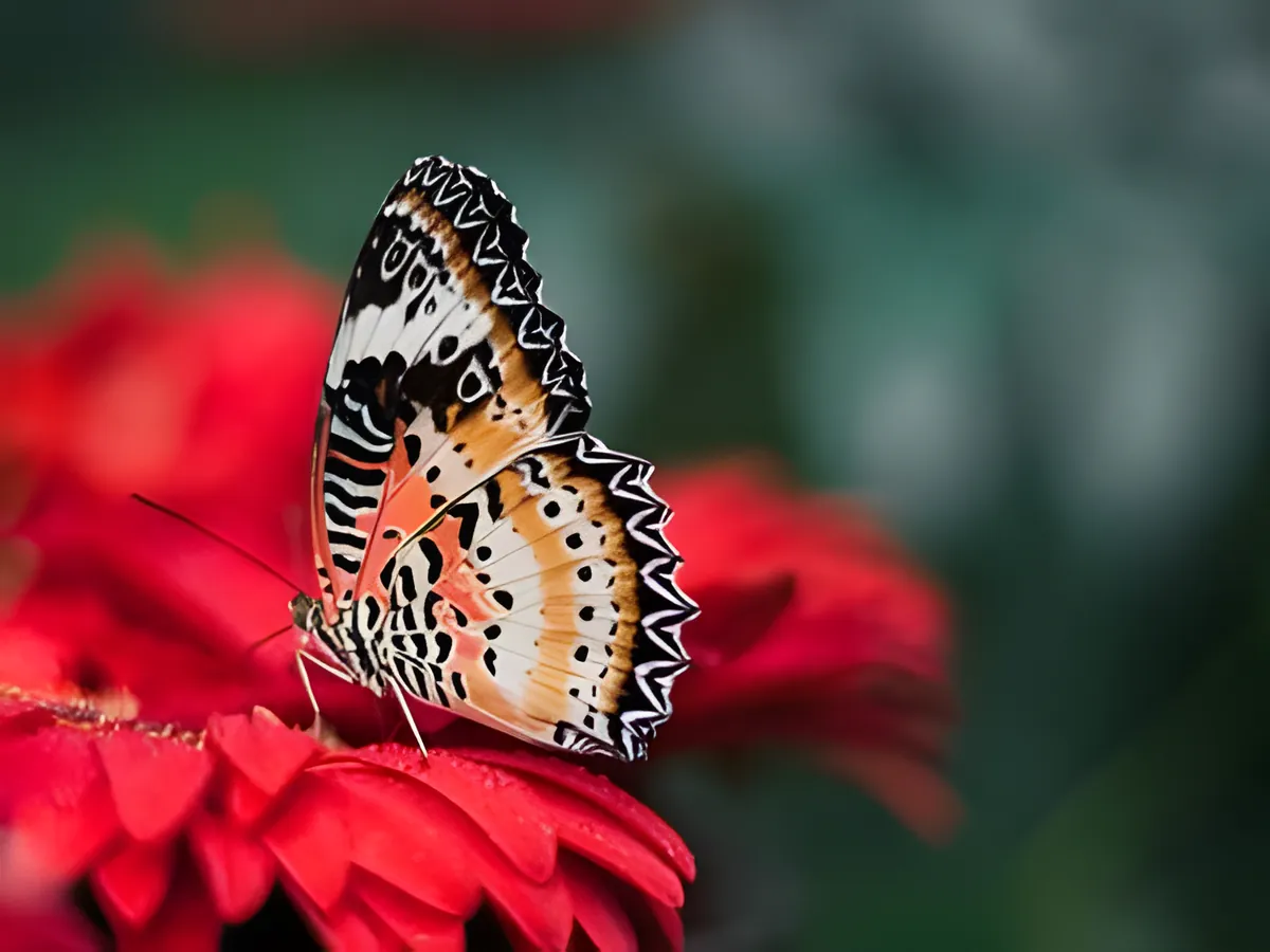 Small butterfly photo upscaled by Local AI (After)